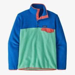 Patagonia Early Teal Lightweight Synchilla Snap-T Fleece Pullover