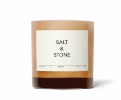 Salt And Stone Saffron And Cedar Candle
