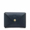 Il Bisonte Navy Blue Envelope Leather Card Case