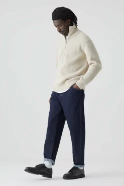 Closed Oatmeal Zip Wool Sweater -Clothing Shop unnamed file 25