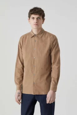 Closed Alder Wood Brown Corduroy Basic Shirt