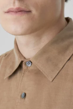 Closed Alder Wood Brown Corduroy Basic Shirt -Clothing Shop unnamed file 278