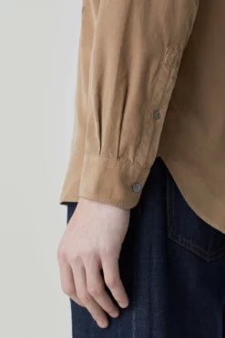 Closed Alder Wood Brown Corduroy Basic Shirt -Clothing Shop unnamed file 280