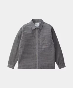 Gramicci Grey Grid Corduroy Zip Shirt