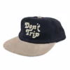 Free And Easy Don't Trip Fat Corduroy Snapback Cream Flat Brim Hat