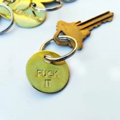 Chaparral Studio Fuck It Small Brass Keychain