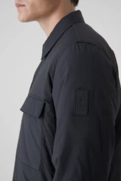 Closed Khaki Nylon Quilted Shirt Jacket -Clothing Shop unnamed file 372