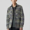 Closed Brown Plaid Workwear Shirt Jacket