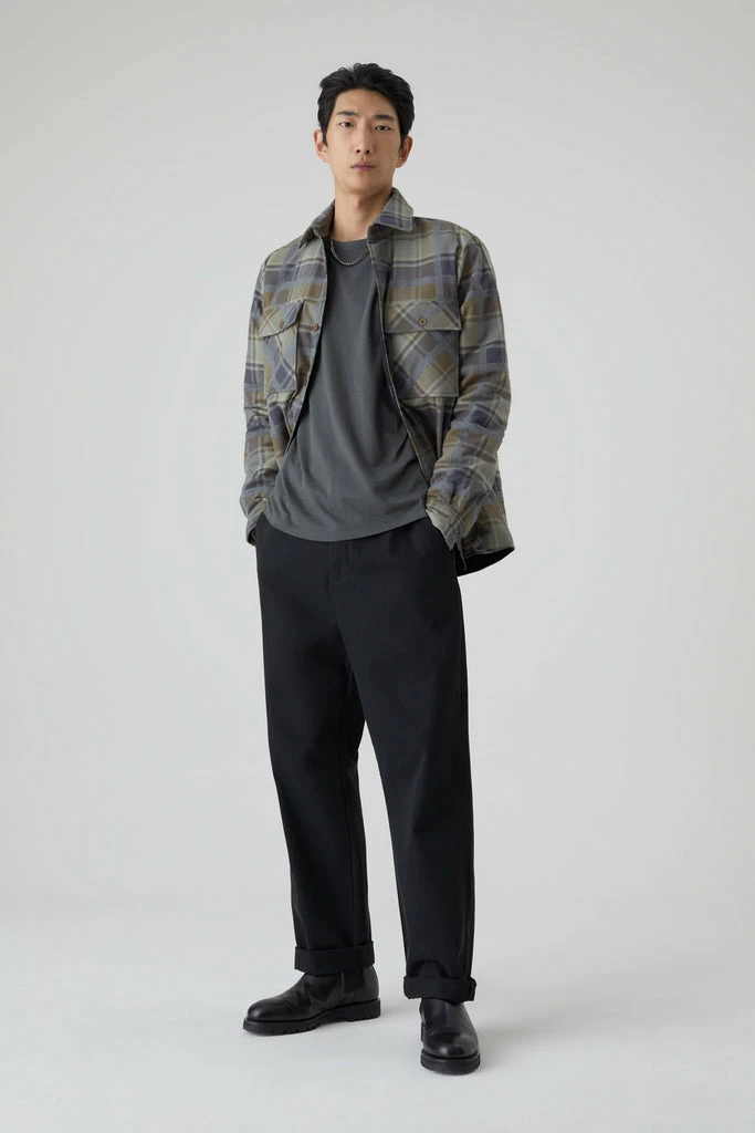 Closed Brown Plaid Workwear Shirt Jacket 3 Closed Brown Plaid Workwear Shirt Jacket - Image 3