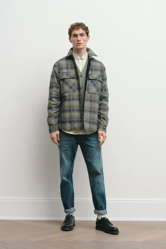 Closed Brown Plaid Workwear Shirt Jacket 4 Closed Brown Plaid Workwear Shirt Jacket - Image 4