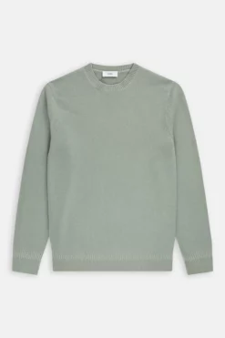 Closed Light Green Organic Cashmere Crewneck Sweater