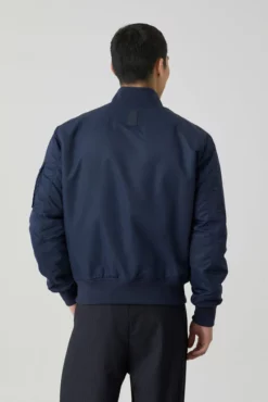 Closed Navy Blue Nylon Bomber Jacket 7 Closed Navy Blue Nylon Bomber Jacket -Clothing Shop unnamed file 389