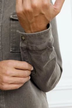 Cuisse De Grenouille Washed Grey Paris Over Shirt -Clothing Shop unnamed file 401