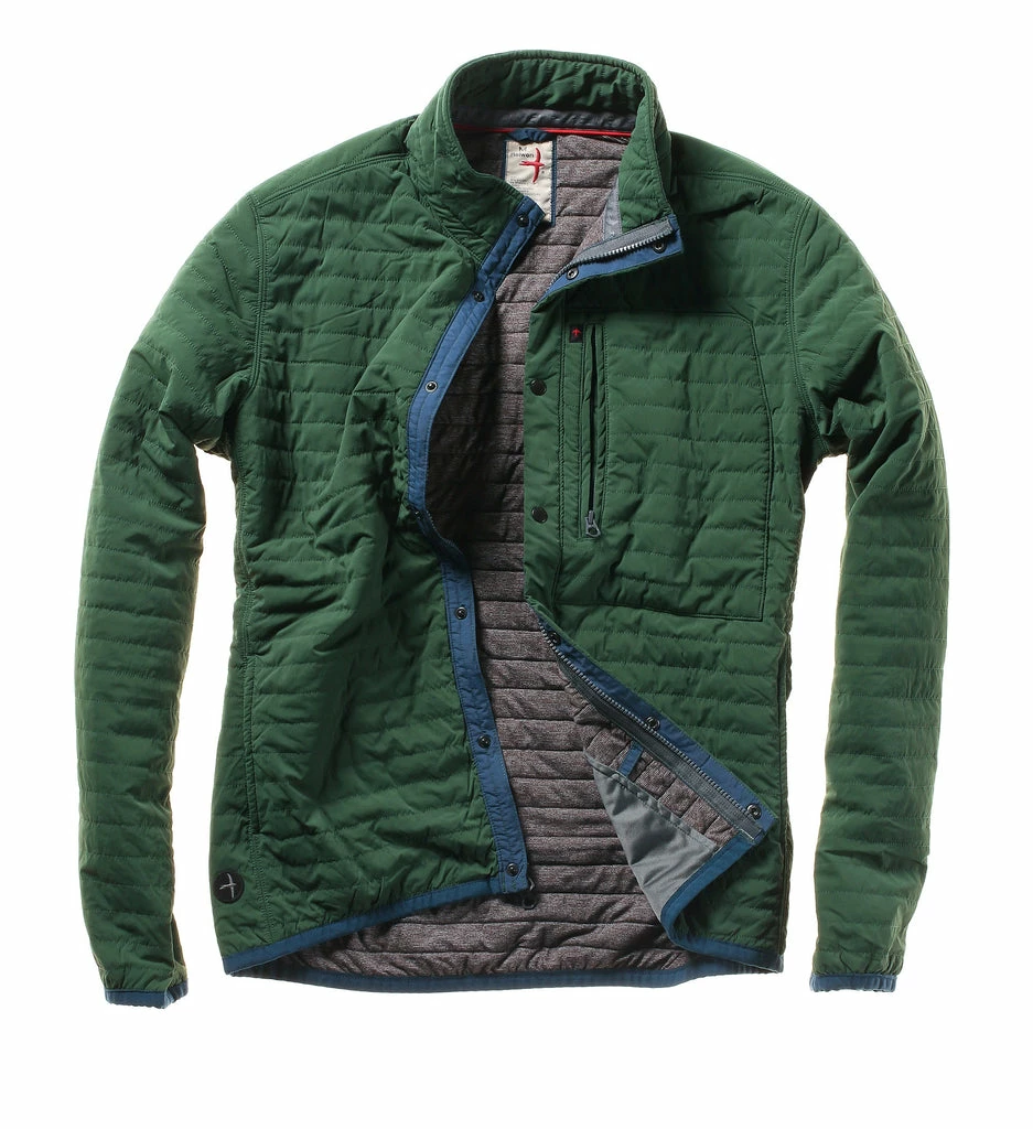 Relwen Pine Green Windzip Jacket 1 Relwen Pine Green Windzip Jacket