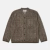 Universal Works Brown Bari Fleece Cadigan