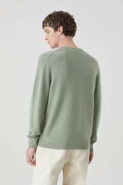 Closed Light Green Organic Cashmere Crewneck Sweater -Clothing Shop unnamed file 42