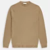 Closed Brown Alder Wood Organic Cashmere Crewneck Sweater