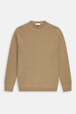 Closed Brown Alder Wood Organic Cashmere Crewneck Sweater