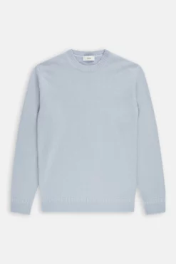 Closed Blue Periwinkle Organic Cashmere Crewneck Sweater