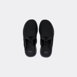 Lusso Cloud Matte Jet Black Pelli Slide Shoe
