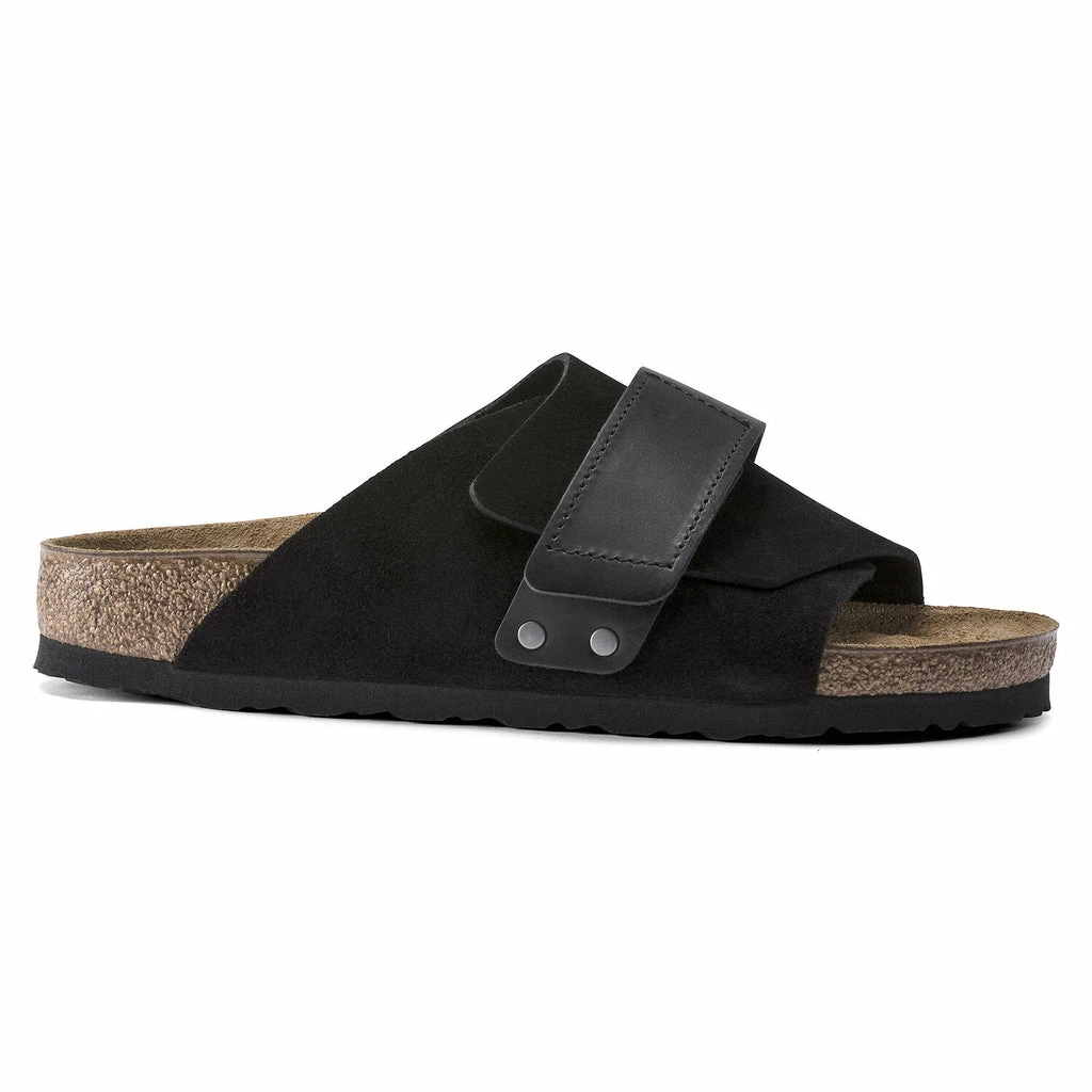 Birkenstock Black Kyoto Oiled Leather Suede Leather 4 Birkenstock Black Kyoto Oiled Leather Suede Leather - Image 4