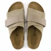 Birkenstock Taupe Kyoto Nubuck Leather Suede Leather