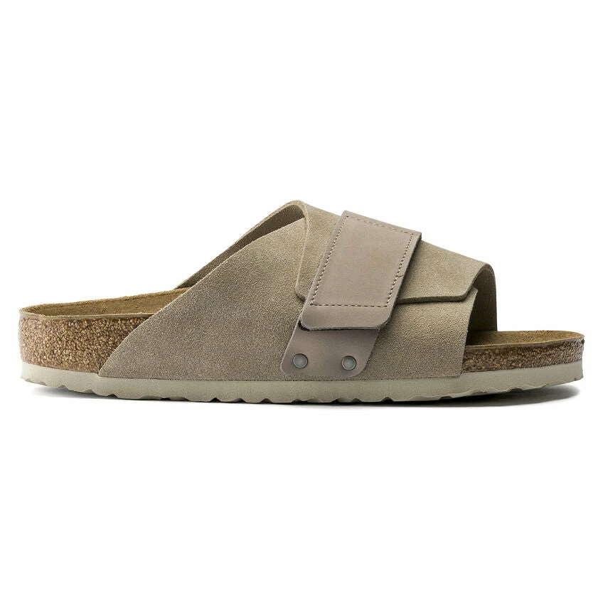 Birkenstock Taupe Kyoto Nubuck Leather Suede Leather 2 Birkenstock Taupe Kyoto Nubuck Leather Suede Leather - Image 2