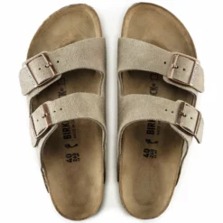Birkenstock Taupe Suede Arizona Sandal