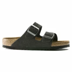 Birkenstock Velvet Grey Soft Bed Suede Arizona Sandal -Clothing Shop unnamed file 570