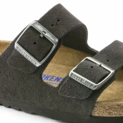 Birkenstock Velvet Grey Soft Bed Suede Arizona Sandal -Clothing Shop unnamed file 571