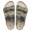 Birkenstock Desert Soil Camo Green Birko Flor Soft Bed Arizona Sandal