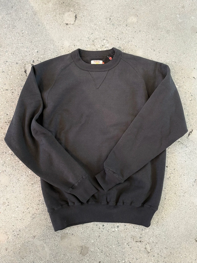 Sunray Puamana Faded Black Raglan Crewneck Sweatshirt 1 Sunray Puamana Faded Black Raglan Crewneck Sweatshirt