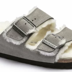 Birkenstock Stone Coin Grey Arizona Shearling Sandal -Clothing Shop unnamed file 590