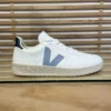 VEJA Men's V-10 Steel White Nautico Vegan Sneaker