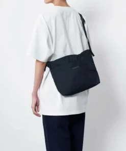 Gramicci Navy Blue Cotton Nylon Sacoche Bag -Clothing Shop unnamed file 687