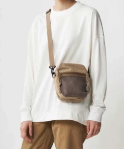 Gramicci Navy Blue Small Cotton Nylon Shoulder Bag -Clothing Shop unnamed file 696