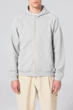 Unfeigned Heather Grey Zip Hooded Sweatshirt