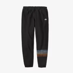 Patagonia Ink Black Line Logo Ridge Stripe Uprisal Sweatpant