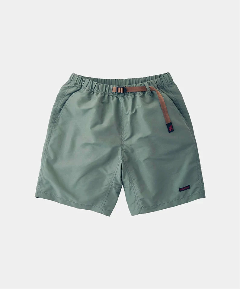 Gramicci Slate Grey Nylon Shell Packable Shorts 1 Gramicci Slate Grey Nylon Shell Packable Shorts