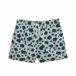 Bather Green Blue Mint Leopard Print Swim Trunk