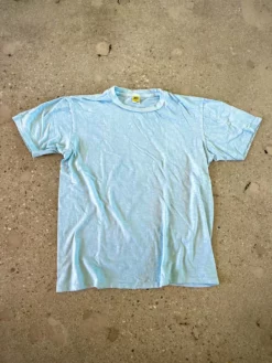 Velva Sheen Frost Blue Rolled T-Shirt